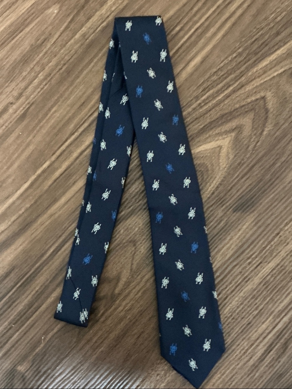 Paul Smith Navy Blue Men's Patterned Tie